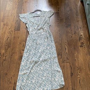 Midi Floral Dress, Size Medium